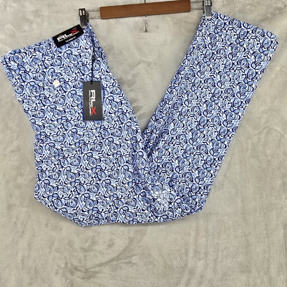 RLX Ralph Lauren Other - RLX Ralph Lauren Golf Chino Pants Mens 34x32 Blue Fish Print Tailored Fit